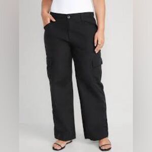 NWT Old Navy Cargo Go Dry Black regular length active pants size small